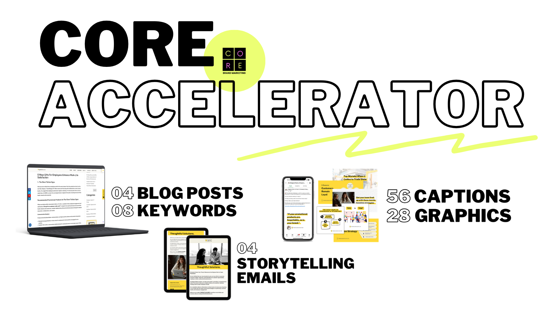 CORE Accelerator - m4m marketing kit